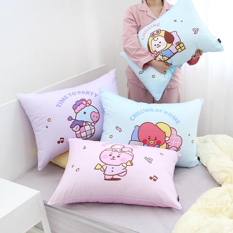 PRE-ORDER | BT21 PARTY BIG PILLOW AND COVER (50X70cm)